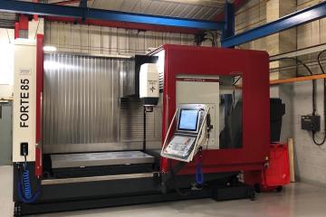Superb installation of this high performance Hedelius Forte 85 machining centre.